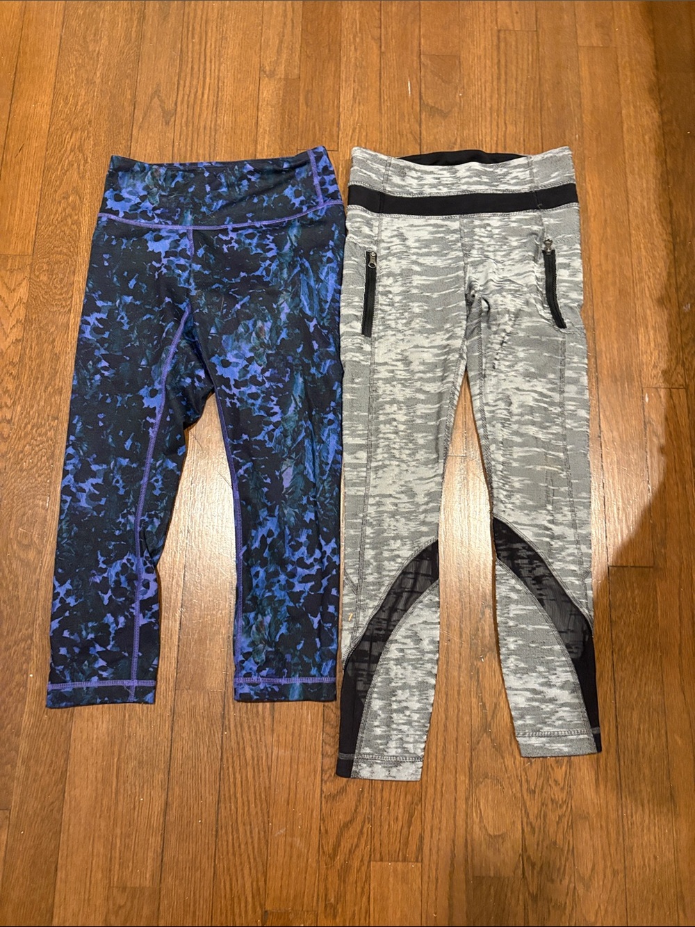 Lululemon Capri and Leggings - Blue Print & Gray